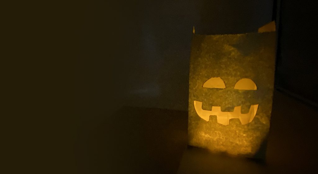 Lanterna di Carta Halloween Re-use a forma di mostro